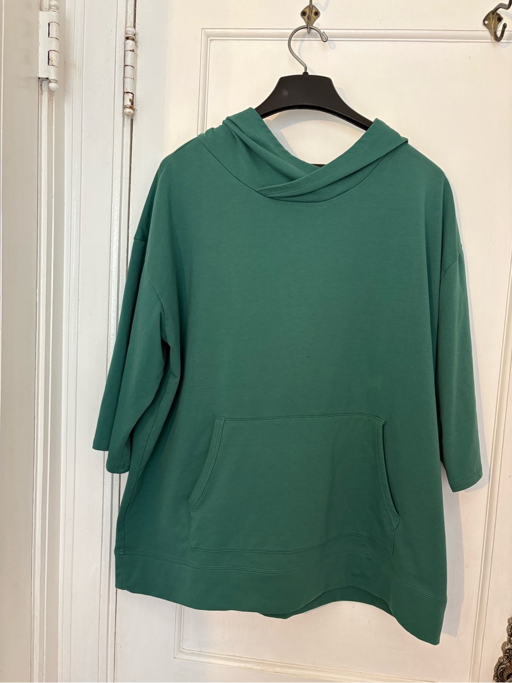 J. Jill Teal Green Hoodie Sweatshirt